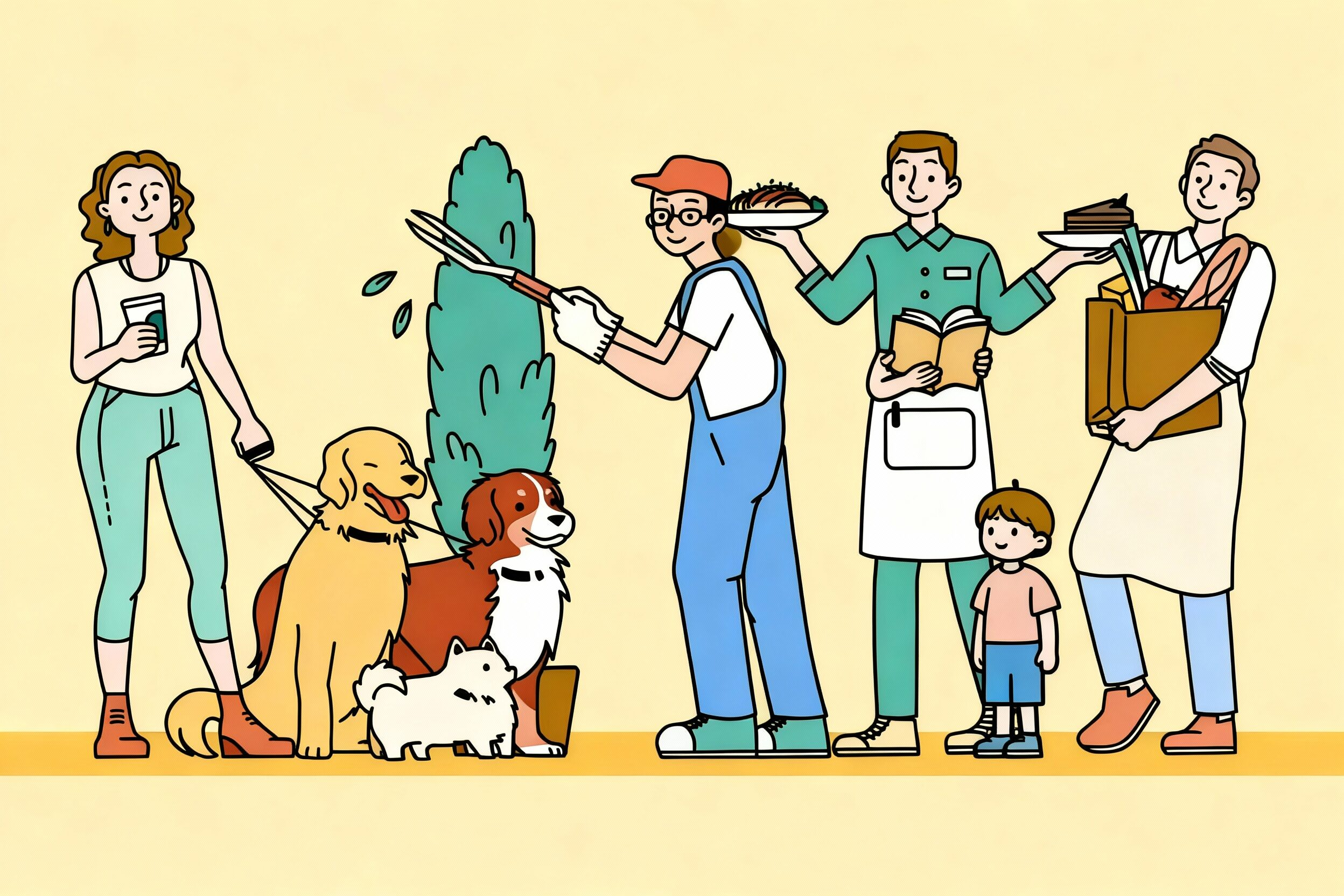 illustration of good jobs for teens with social anxiety