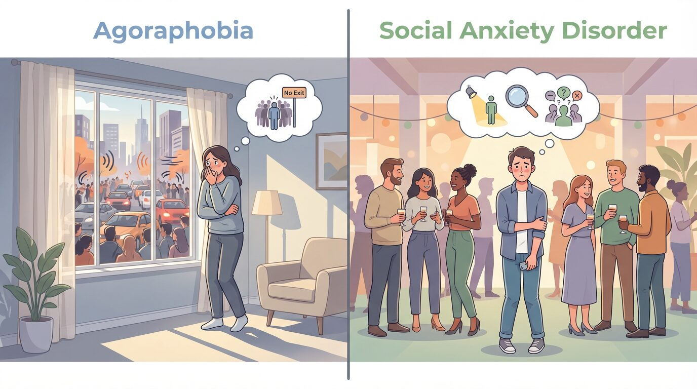 Agoraphobia vs. Social Anxiety: The Full Guide