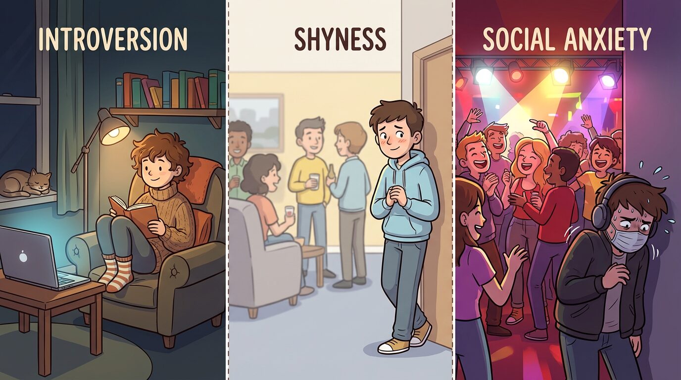 Introversion, Shyness vs. Social Anxiety: What’s the Difference?