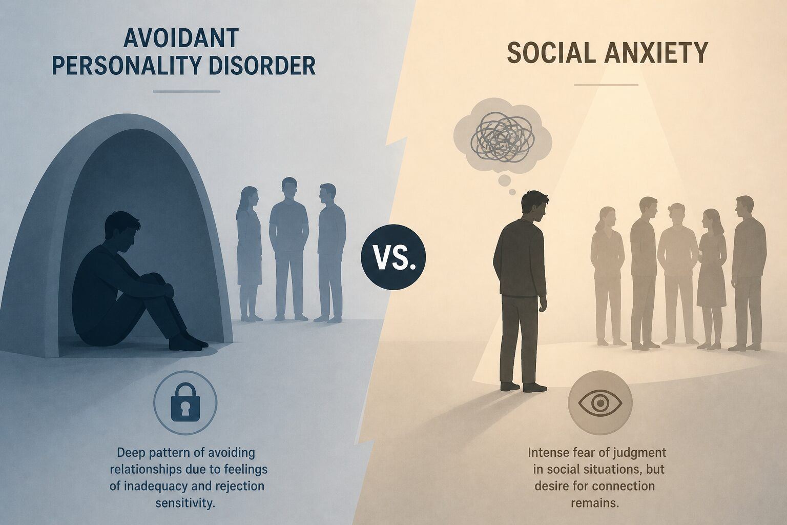 Avoidant Personality Disorder vs. Social Anxiety: Full Guide